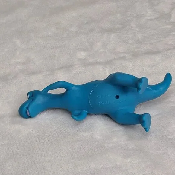 Vintage Blue Purple Dinosaur Figure Toy Cake Topper Bath Toy Greenbrier Intl - Picture 7 of 11